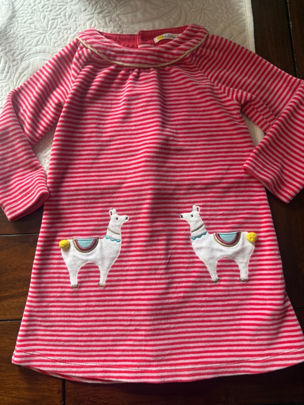 SOLD Mini Boden 3-4Y Llama Dress